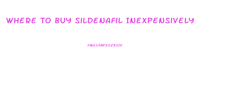 Where To Buy Sildenafil Inexpensively