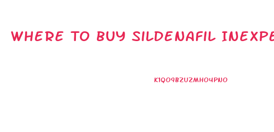 Where To Buy Sildenafil Inexpensively