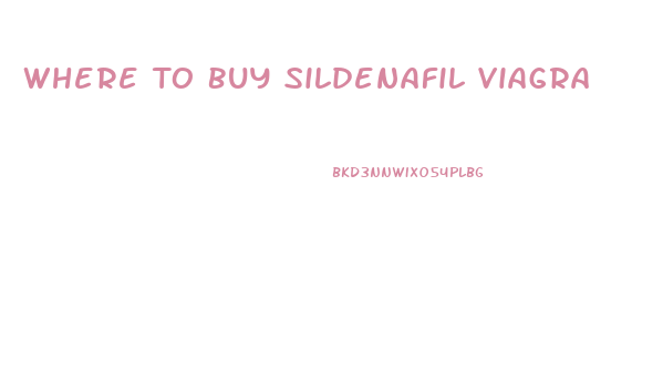 Where To Buy Sildenafil Viagra