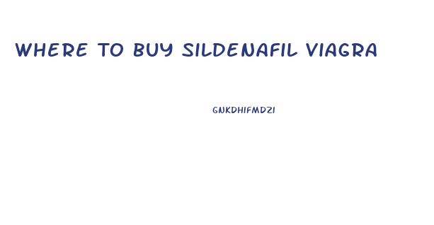 Where To Buy Sildenafil Viagra