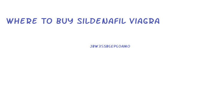 Where To Buy Sildenafil Viagra