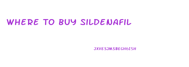 Where To Buy Sildenafil