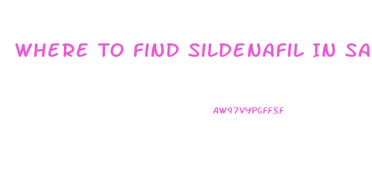Where To Find Sildenafil In San Francisco