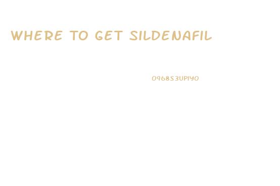 Where To Get Sildenafil
