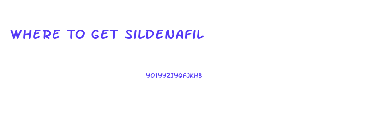 Where To Get Sildenafil