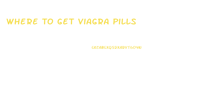 Where To Get Viagra Pills