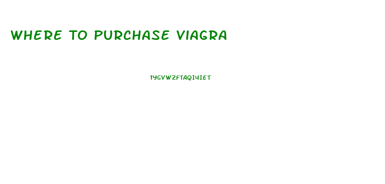 Where To Purchase Viagra