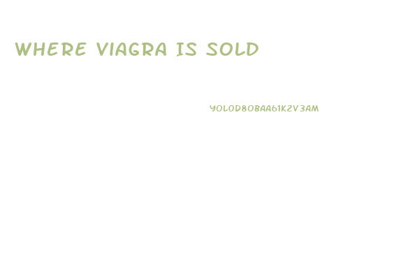 Where Viagra Is Sold