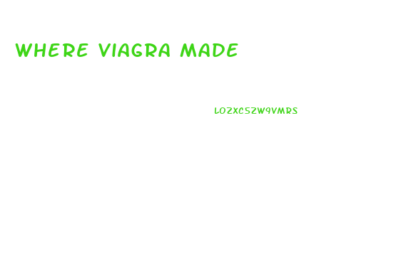 Where Viagra Made
