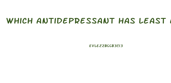 Which Antidepressant Has Least Effect On Libido