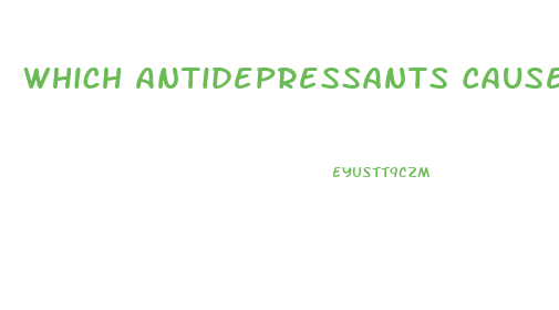 Which Antidepressants Cause Impotence