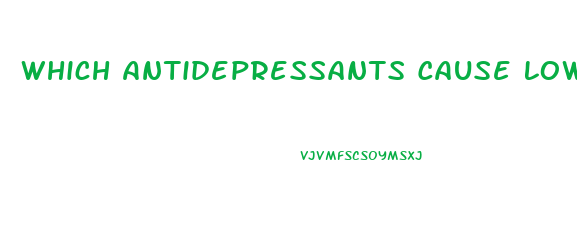 Which Antidepressants Cause Low Libido