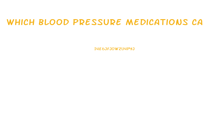 Which Blood Pressure Medications Cause Impotence