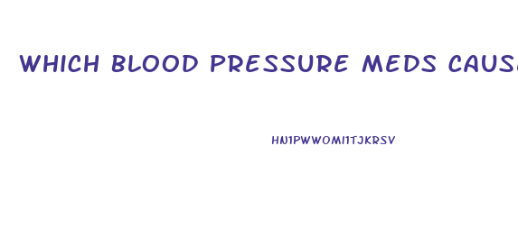 Which Blood Pressure Meds Cause Impotence