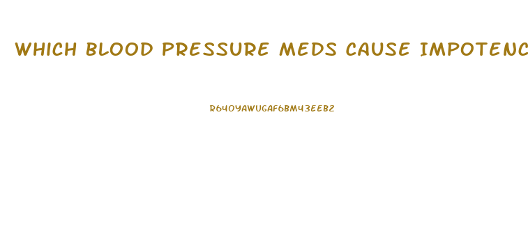 Which Blood Pressure Meds Cause Impotence