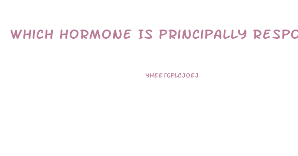 Which Hormone Is Principally Responsible For The Sex Drive In Women