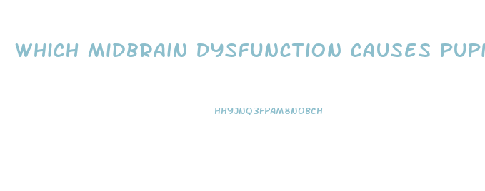 Which Midbrain Dysfunction Causes Pupils To Be Pinpoint Size And Fixed In Position