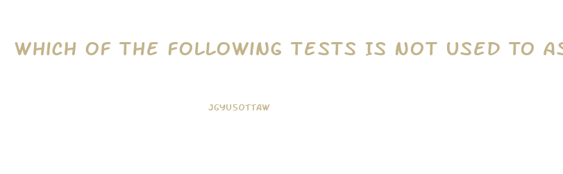 Which Of The Following Tests Is Not Used To Assess Sacroiliac Joint Dysfunction