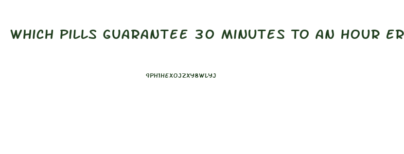 Which Pills Guarantee 30 Minutes To An Hour Erection