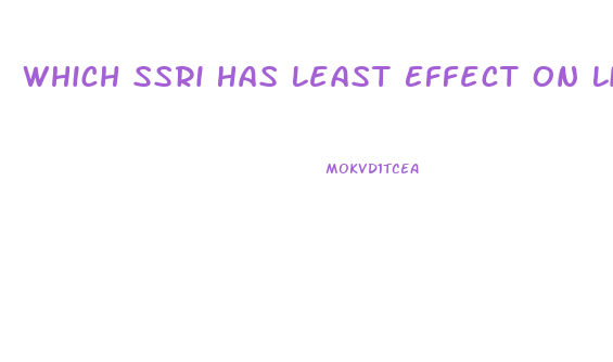 Which Ssri Has Least Effect On Libido