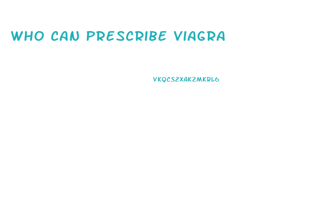 Who Can Prescribe Viagra