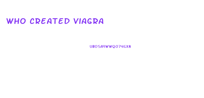 Who Created Viagra