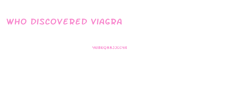 Who Discovered Viagra