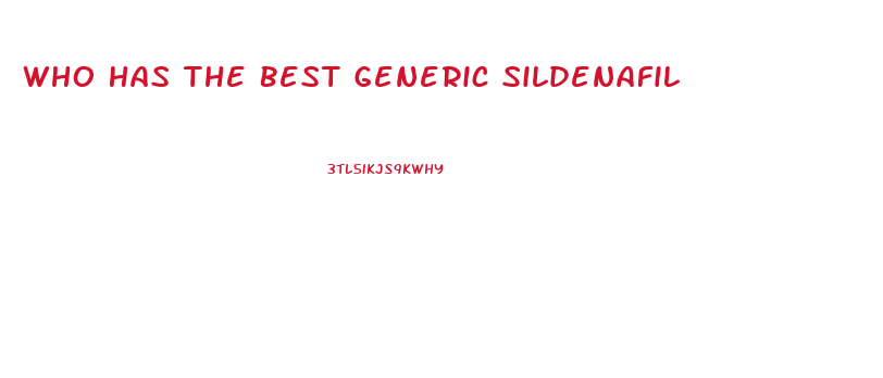 Who Has The Best Generic Sildenafil