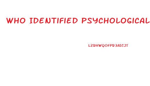 Who Identified Psychological Disorders As A Harmful Dysfunction