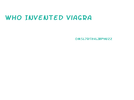 Who Invented Viagra