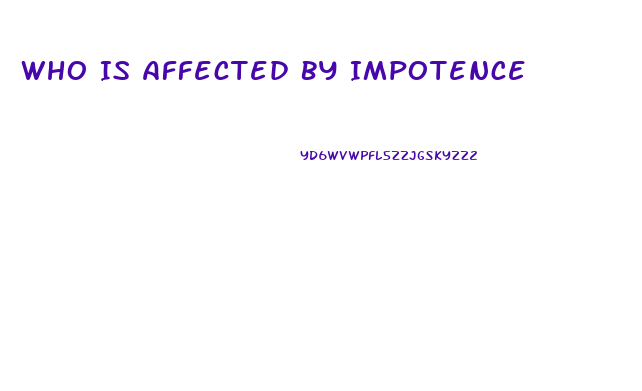 Who Is Affected By Impotence