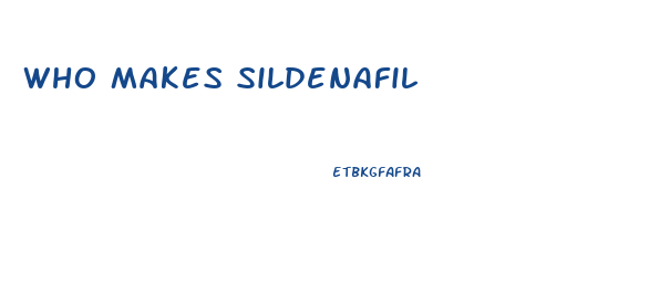 Who Makes Sildenafil