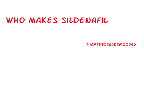 Who Makes Sildenafil