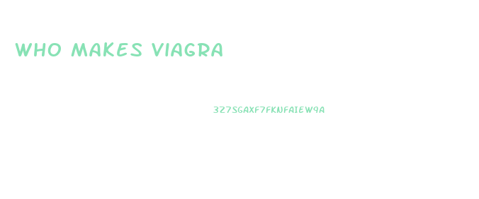 Who Makes Viagra