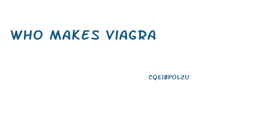 Who Makes Viagra