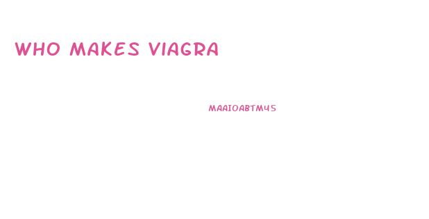 Who Makes Viagra