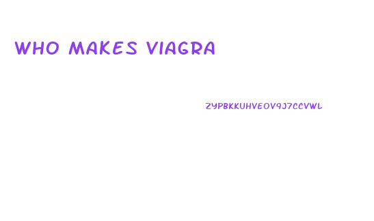 Who Makes Viagra