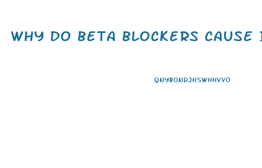 Why Do Beta Blockers Cause Impotence