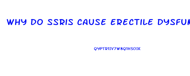 Why Do Ssris Cause Erectile Dysfunction