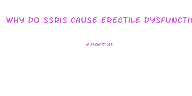 Why Do Ssris Cause Erectile Dysfunction