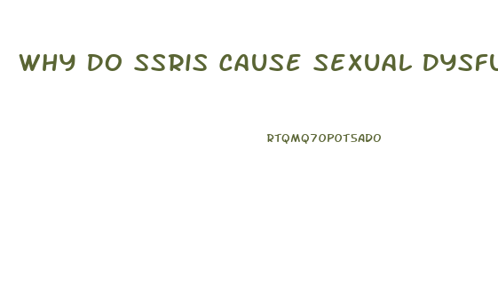 Why Do Ssris Cause Sexual Dysfunction