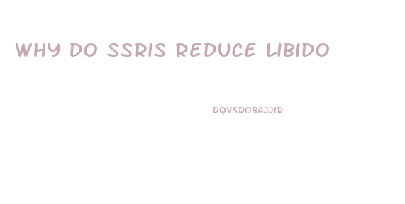 Why Do Ssris Reduce Libido