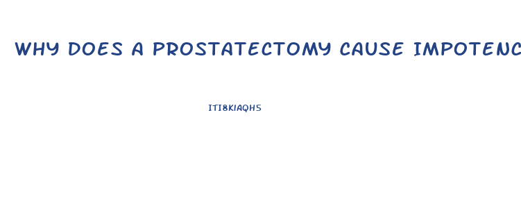 Why Does A Prostatectomy Cause Impotence