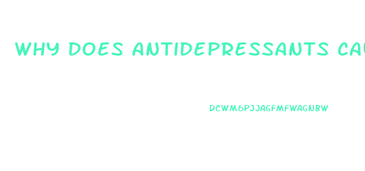 Why Does Antidepressants Cause Impotence