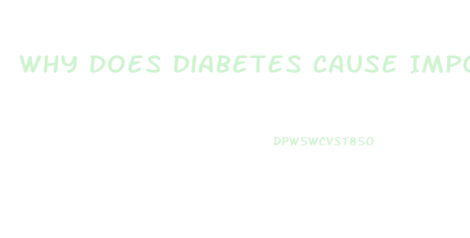 Why Does Diabetes Cause Impotence