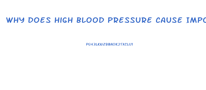 Why Does High Blood Pressure Cause Impotence