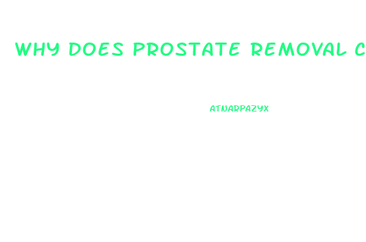 Why Does Prostate Removal Cause Impotence