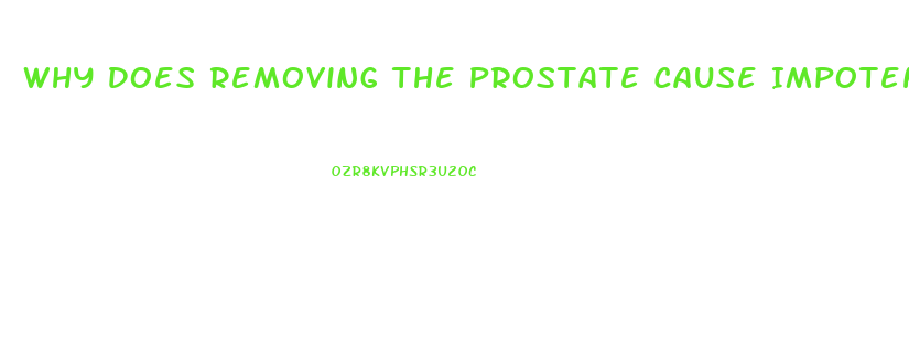 Why Does Removing The Prostate Cause Impotence