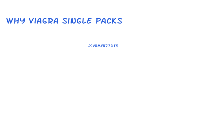 Why Viagra Single Packs