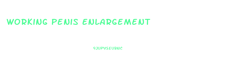 Working Penis Enlargement